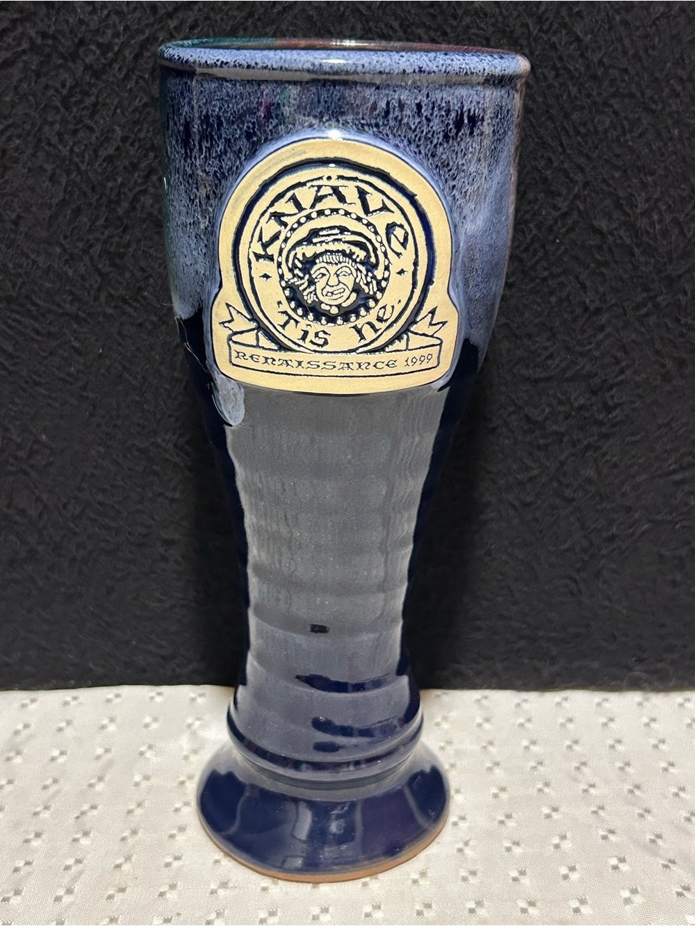 1999 Pottery Beer Goblet Renaissance Pleasure Faire at Nut Tree, California